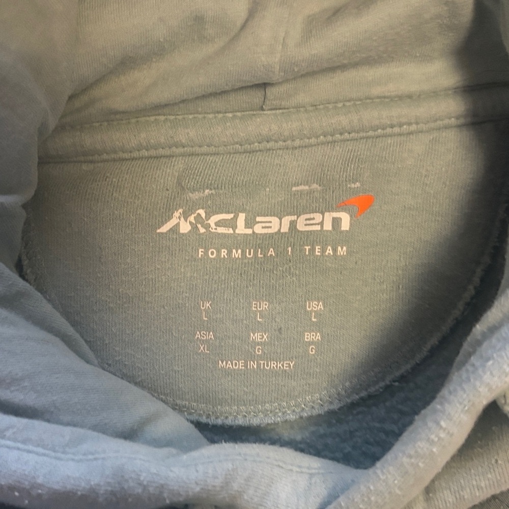 McLaren Men's Light Gray Hoodie - Picture 2 of 3